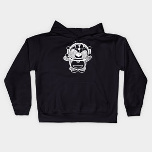 Angry Doraemon - Retro White 1969 Kids Hoodie